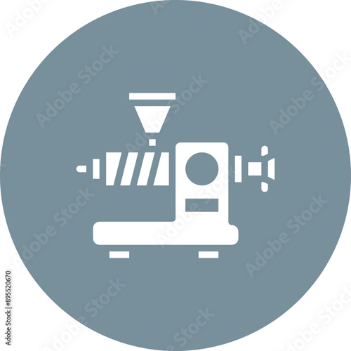 Extruder icon vector image. Can be used for 3d Printing.