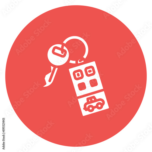 Key fob icon vector image. Can be used for Locksmith.