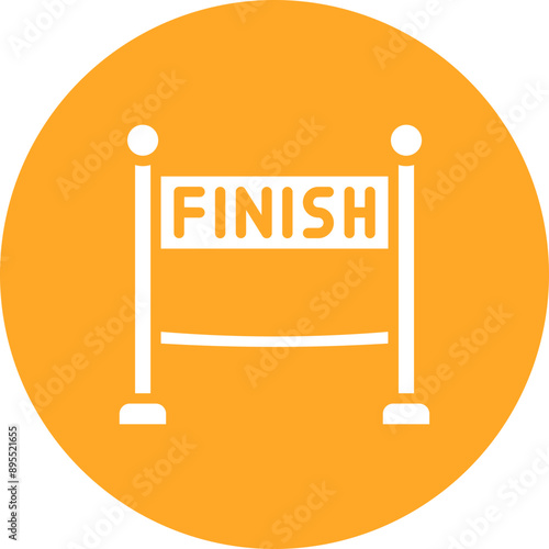 Finish Line icon vector image. Can be used for Marathon.