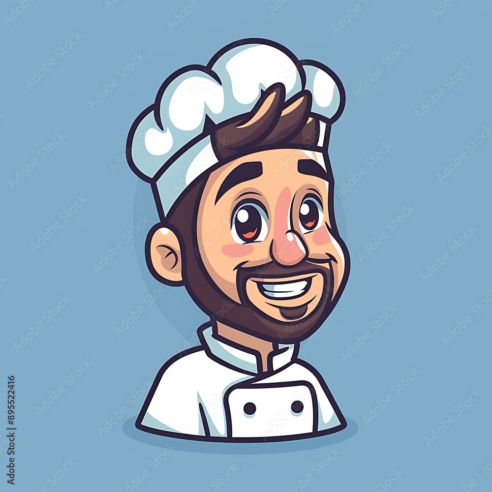 Smiling Chef Mascot Illustration Smiling Chef Mascot Illustration