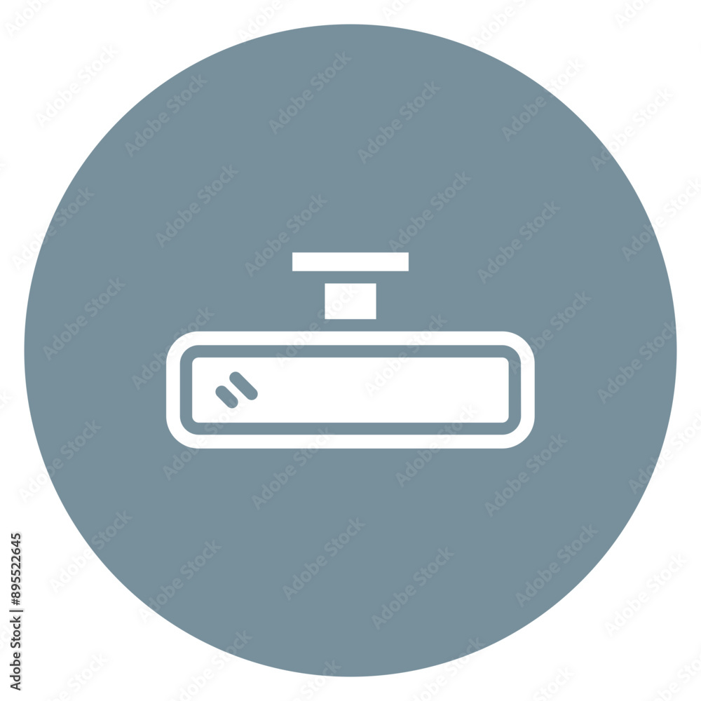 Rearview Mirror icon vector image. Can be used for Driving School. Rearview Mirror icon vector image. Can be used for Driving School.