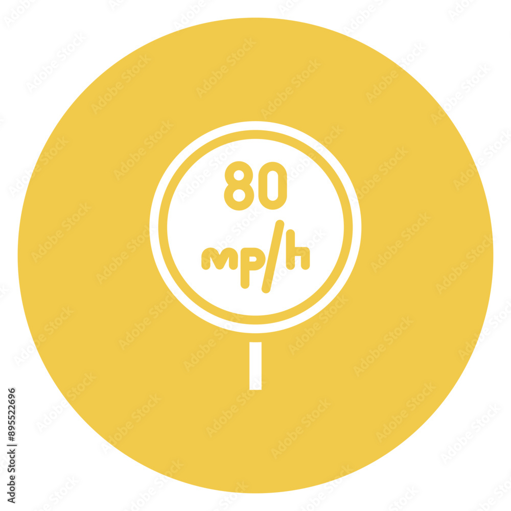 Speed Limit Sign icon vector image. Can be used for Driving School. Speed Limit Sign icon vector image. Can be used for Driving School.