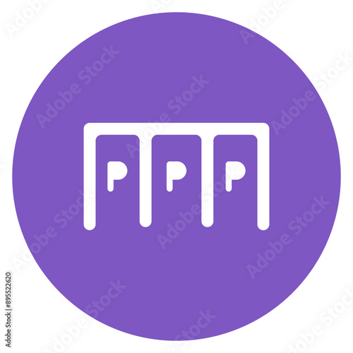 Parallel Parking icon vector image. Can be used for Driving School.