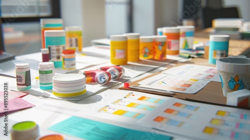 Wallpaper Mural Dynamic packaging design session for a new supplement range Torontodigital.ca