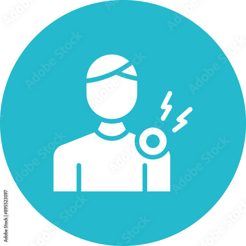 Soreness icon vector image. Can be used for Body Ache.