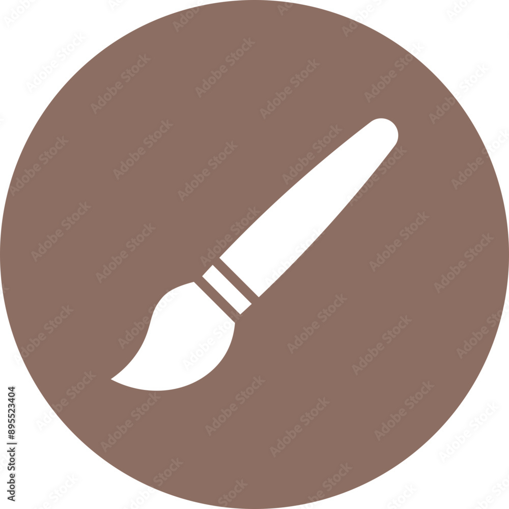 Paintbrush icon vector image. Can be used for Crafting.