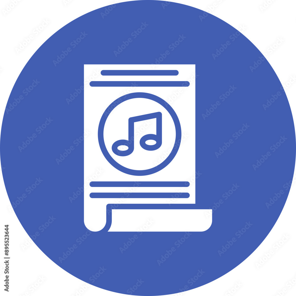 Band Poster icon vector image. Can be used for Rock and Roll.