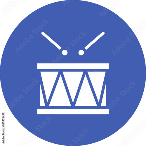 Drum Solo icon vector image. Can be used for Rock and Roll.