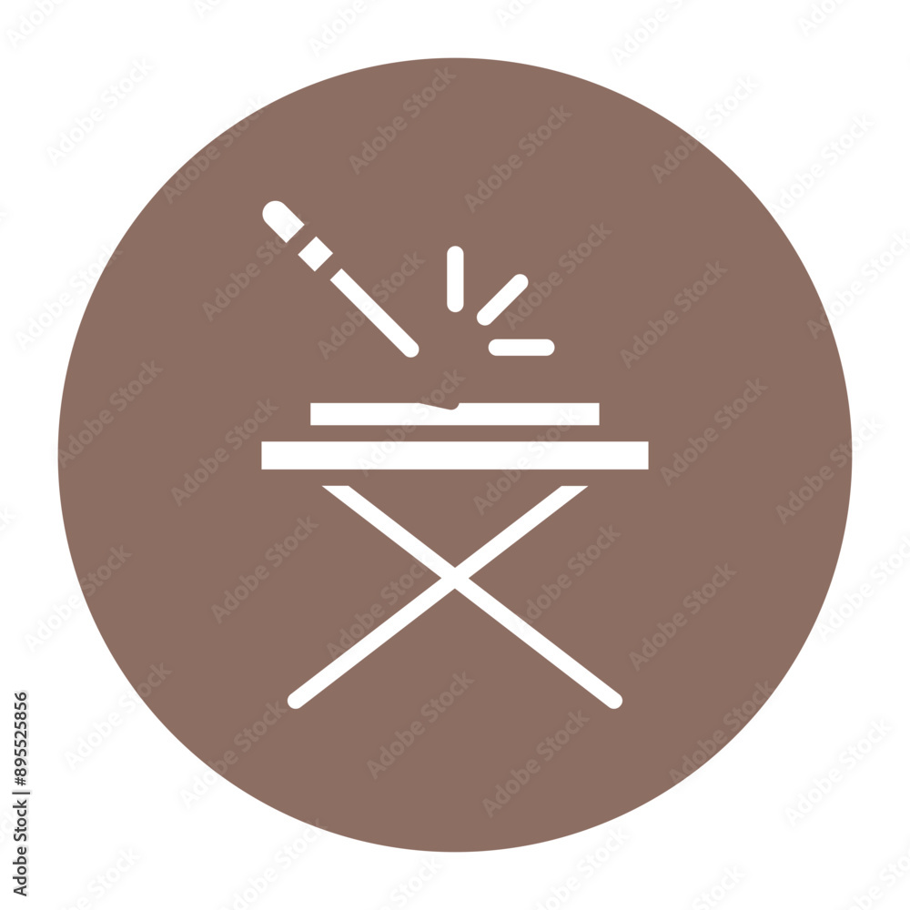 Fototapeta premium Crafting Table icon vector image. Can be used for Mining And Crafting.