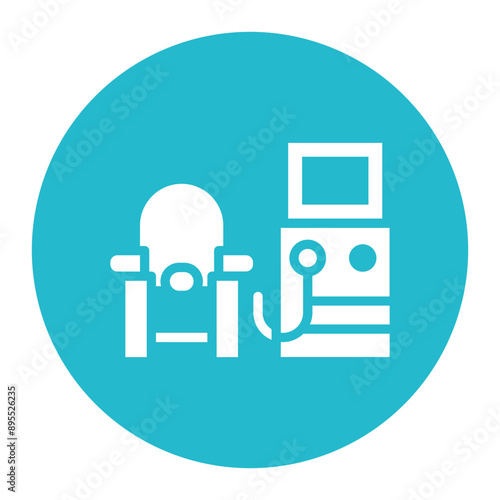 Kidney Dialysis Machine icon vector image. Can be used for Psychiatric Hospitals.