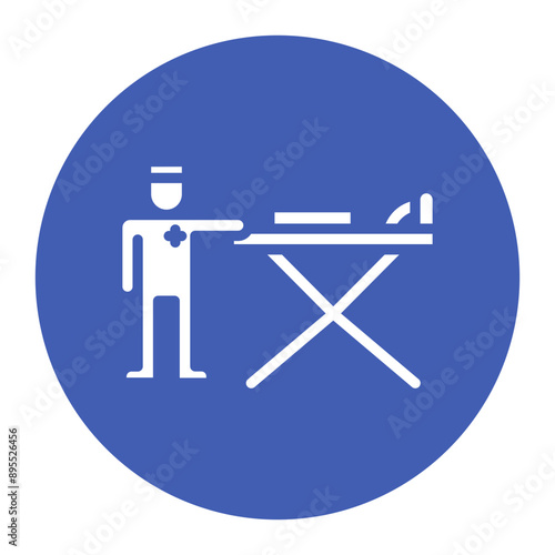 Patient Transport icon vector image. Can be used for Psychiatric Hospitals.