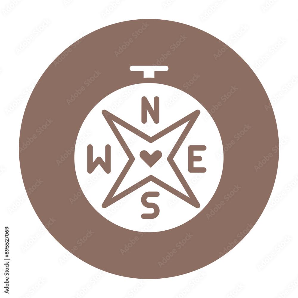 Love Compass icon vector image. Can be used for Dating App. Love Compass icon vector image. Can be used for Dating App.