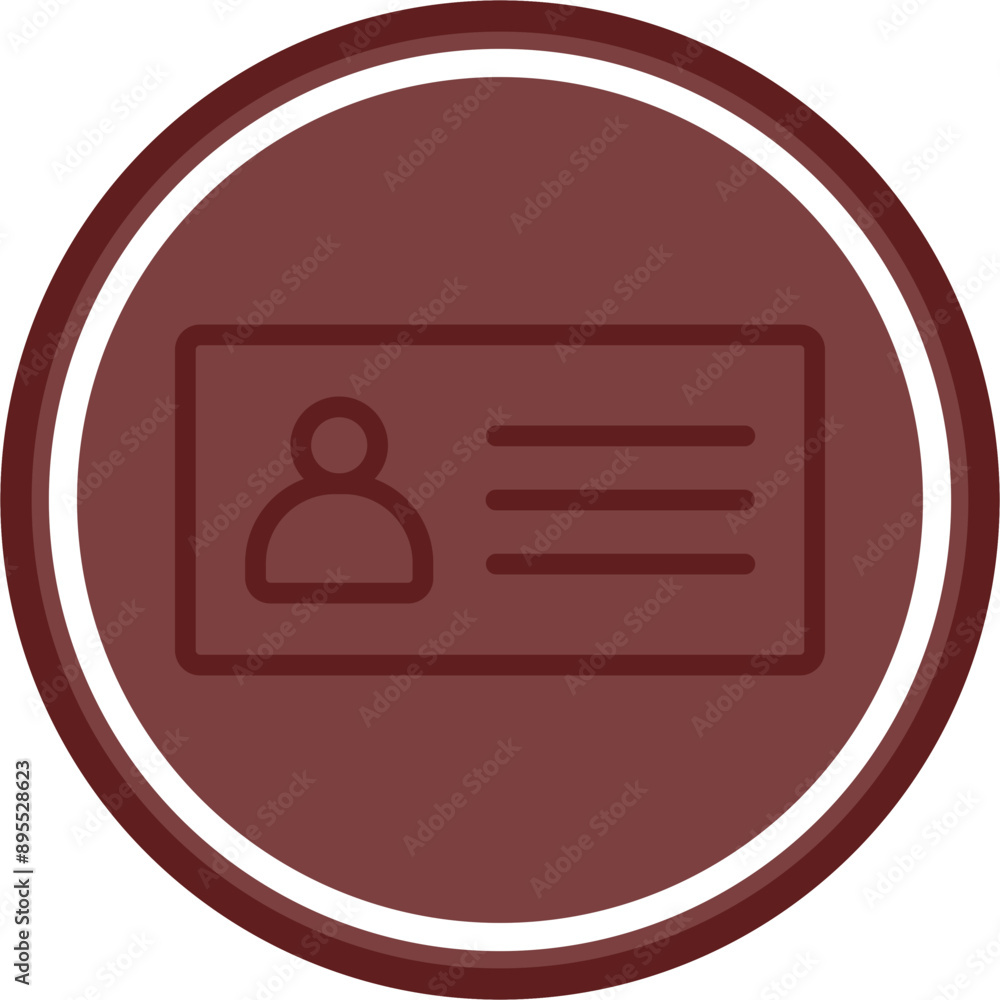 License To Work Vector Line Double Circle Maroon License To Work Vector Line Double Circle Maroon