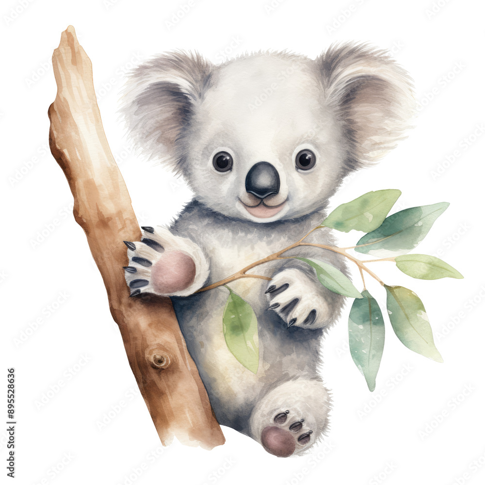 Koala Holding Tree Branch Clipart Koala Holding Tree Branch Clipart