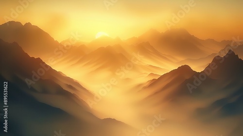 Golden Mountain Sunrise.