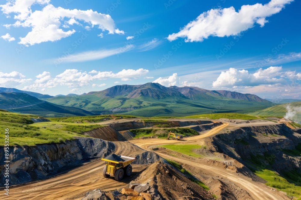 Fototapeta Drilling natural deposits with precision is essential for effective extraction.