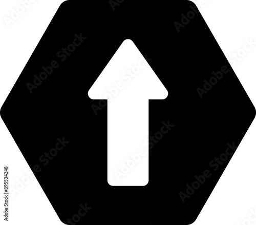 arrow hexagon icon version 1