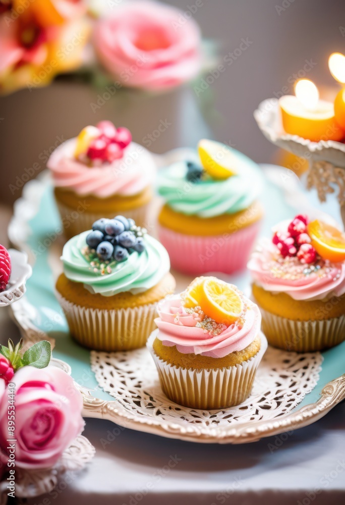 beautifully intricately decorated cupcakes arranged delightful dessert table colorful toppings elegant presentation, rainbow, lgbtq, lgbt, pride, love beautifully intricately decorated cupcakes arranged delightful dessert table colorful toppings elegant presentation, rainbow, lgbtq, lgbt, pride, love