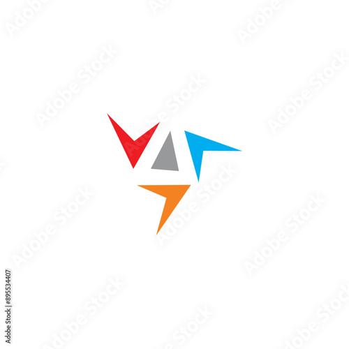 Wallpaper Mural Circle colored arrow logo Torontodigital.ca