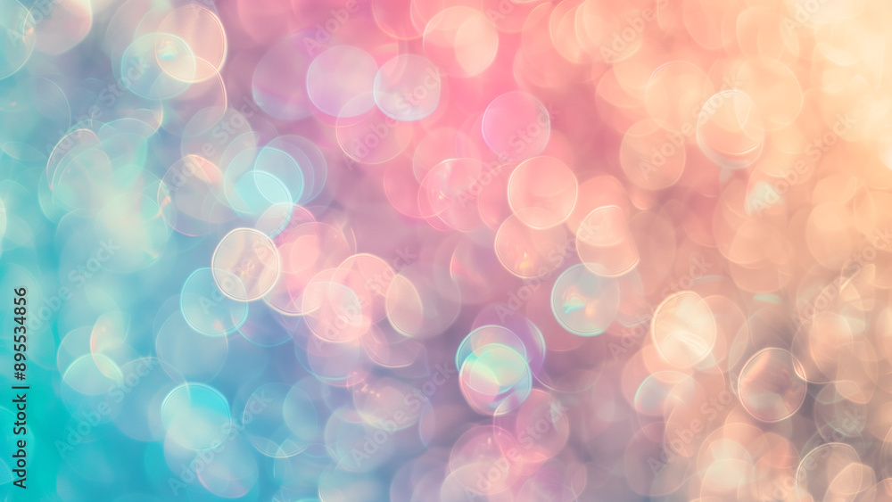 Pastel Dreams: Bokeh Background in Soft Blur Pastel Dreams: Bokeh Background in Soft Blur