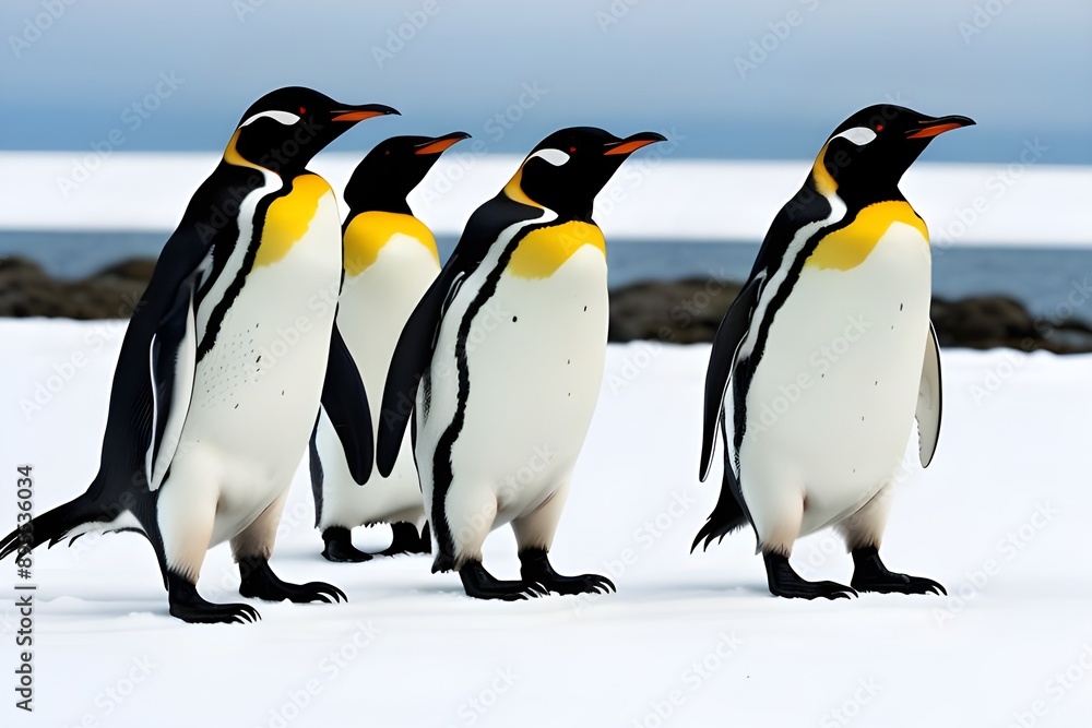 Fototapeta premium Birds: From Doves to Penguins, Diverse Avian Species
