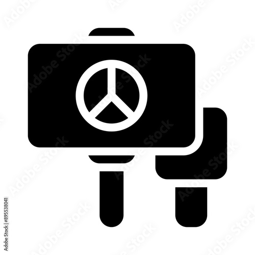 protest glyph icon