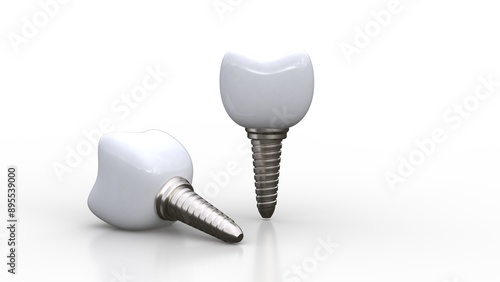 dental implant 3D computer generated image