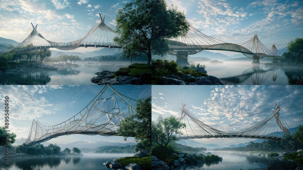Foto de conceptual visualization of budget stability visualized as a ...