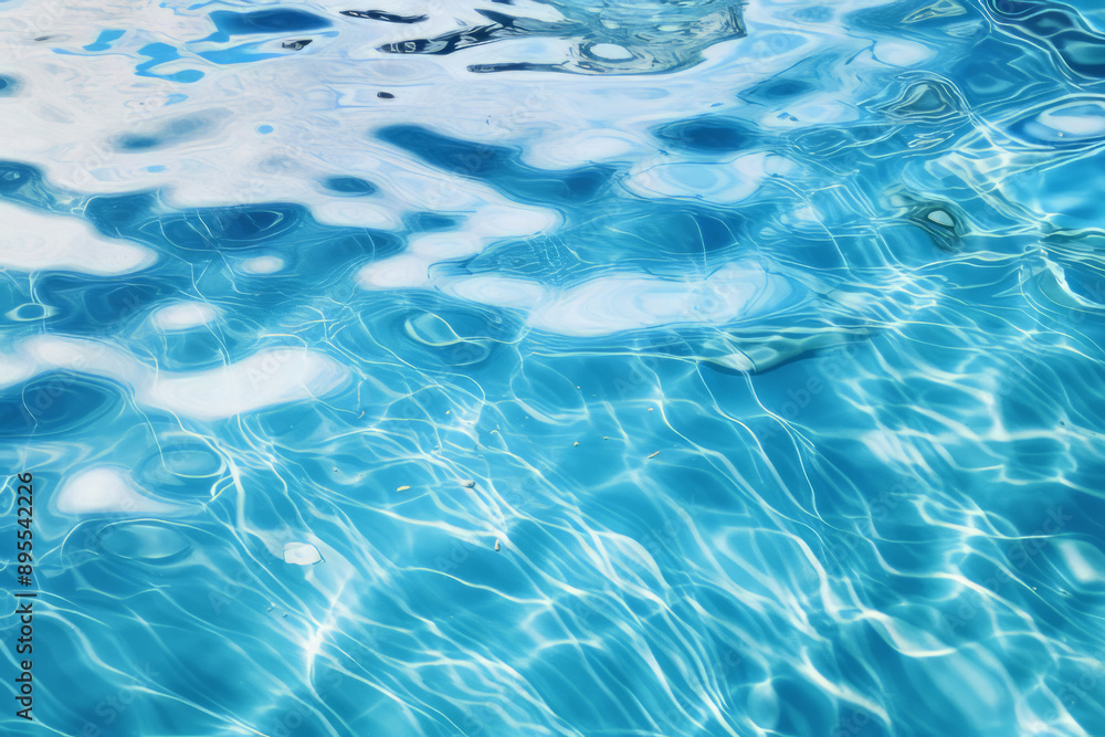 Processed collage of blue water waves texture in sunlight. Background for banner, backdrop Processed collage of blue water waves texture in sunlight. Background for banner, backdrop