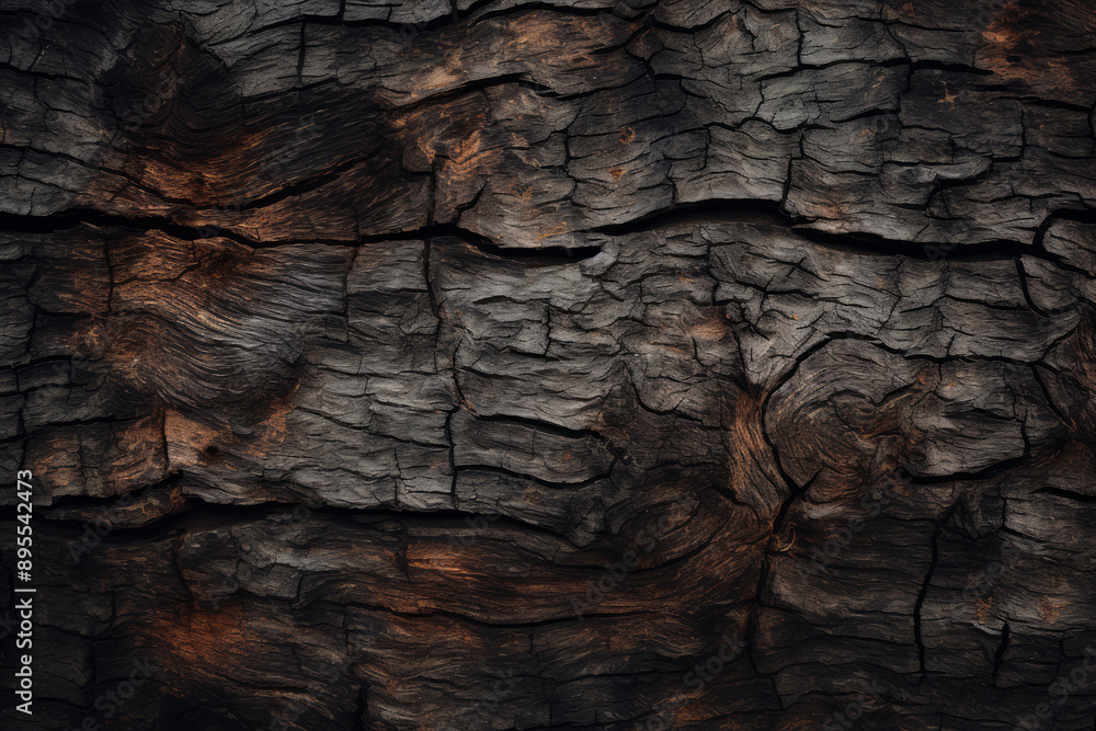 Processed collage of old black tree bark surface texture. Background for banner, backdrop Processed collage of old black tree bark surface texture. Background for banner, backdrop