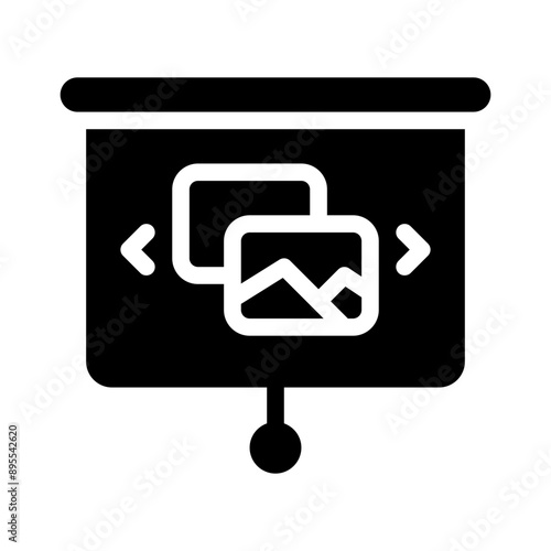 slides glyph icon