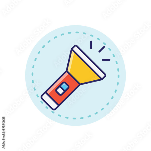 Flashlight vector icon