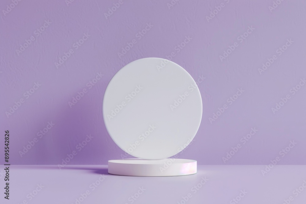 Minimalist Circular Podium on Purple Background – Ideal for Product Display, Advertising, and Branding Minimalist Circular Podium on Purple Background – Ideal for Product Display, Advertising, and Branding