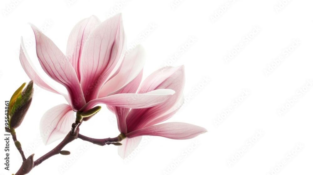 Fototapeta premium Pink Magnolia Flower Blooming