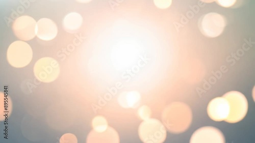 Bright and Dynamic Blurry Bokeh Animation - Moving Light Background Visualization