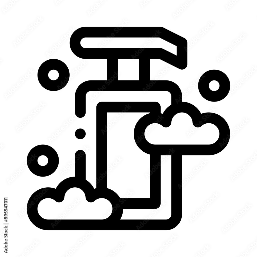 Shampoo Bottle line icon Shampoo Bottle line icon