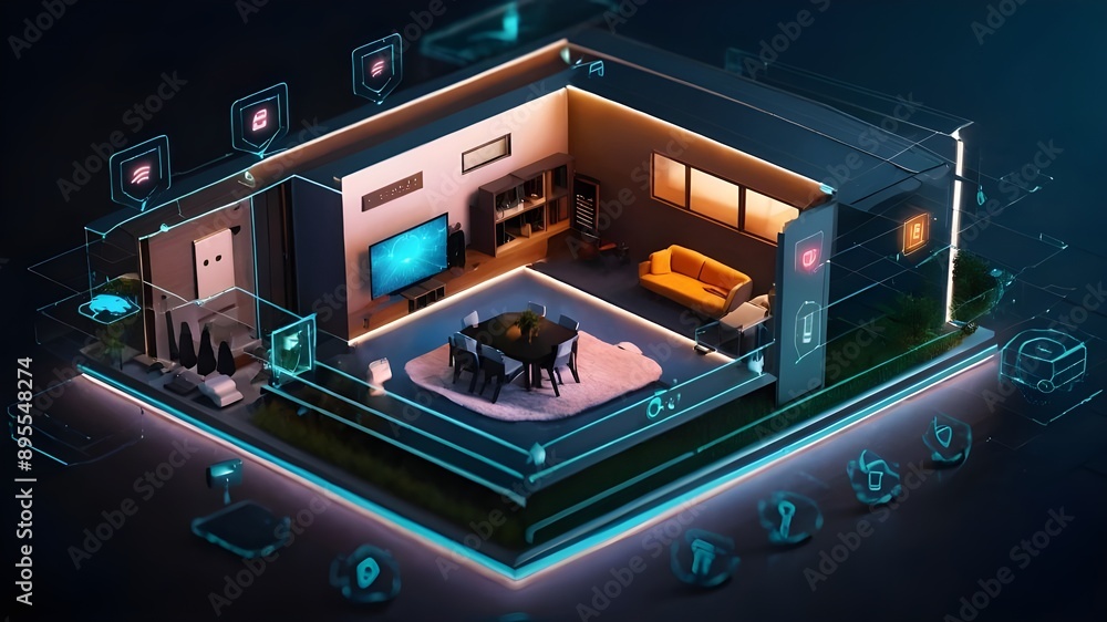 Fototapeta premium components mounted on a board