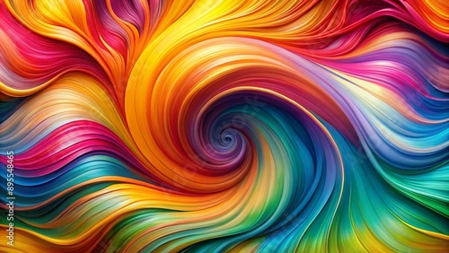 Colorful Abstract Swirl Texture with Rich Paint Strokes and Fluid Ribbon Elements, Ideal for High-Resolution Prints and Digital Art, Perfect for Creating Vibrant and Dynamic Visuals in Creative  © Asim-Backgrounds
