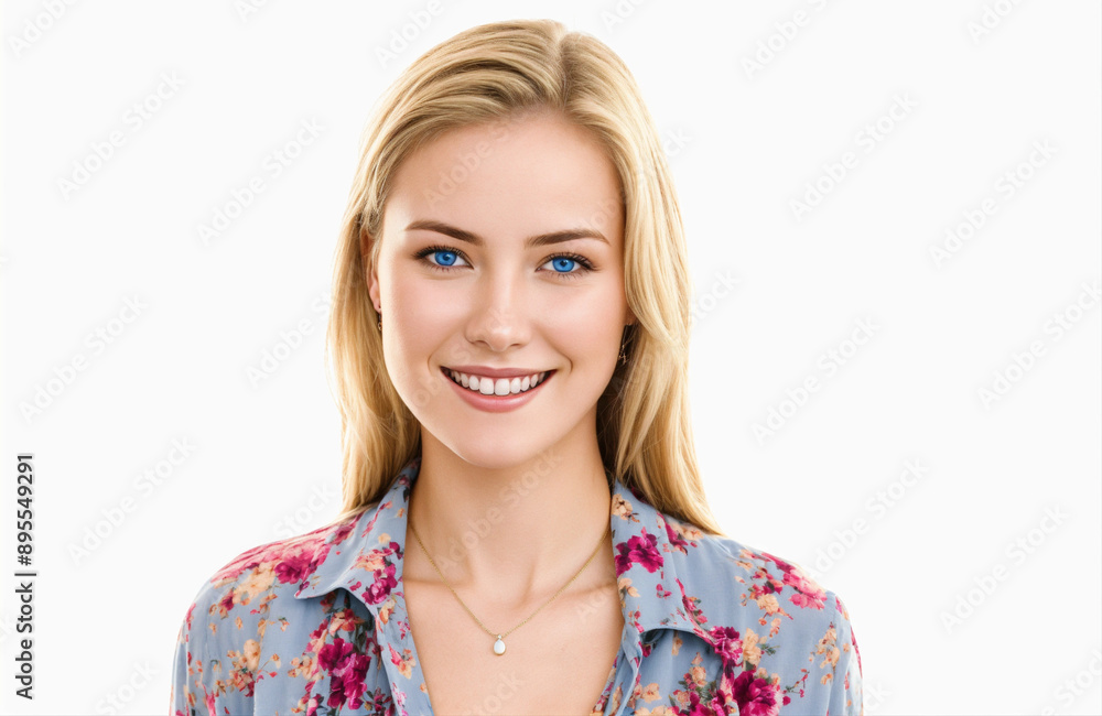 A 16 year old smiling young woman with blonde hair A 16 year old smiling young woman with blonde hair