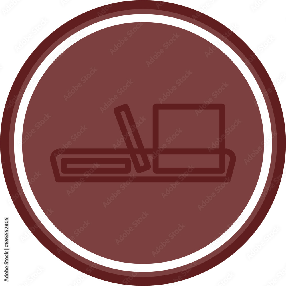 Butter Vector Line Double Circle Maroon Butter Vector Line Double Circle Maroon