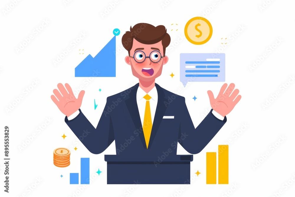 a motivational speech highlights a business achievement. a motivational speech highlights a business achievement.