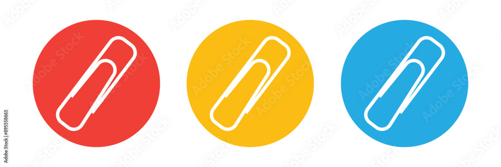 Paperclip Vector Symbol. Paper Clip Attachement Icon Illustration. EPS 10. Paperclip Vector Symbol. Paper Clip Attachement Icon Illustration. EPS 10.