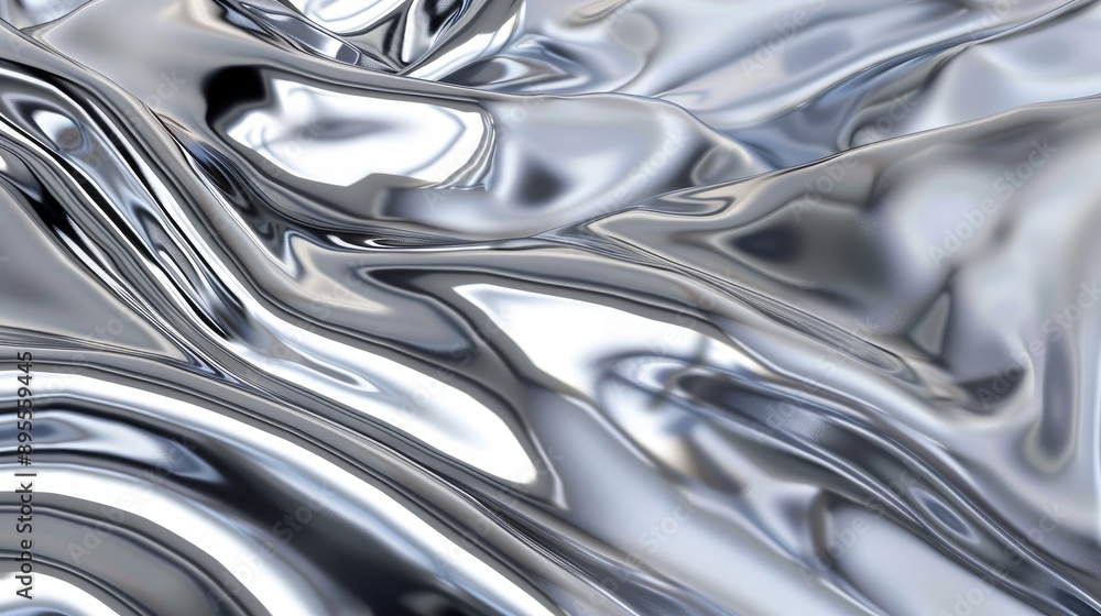 A metallic silver background with a reflective texture, adding a futuristic and shiny appearance. A metallic silver background with a reflective texture, adding a futuristic and shiny appearance.