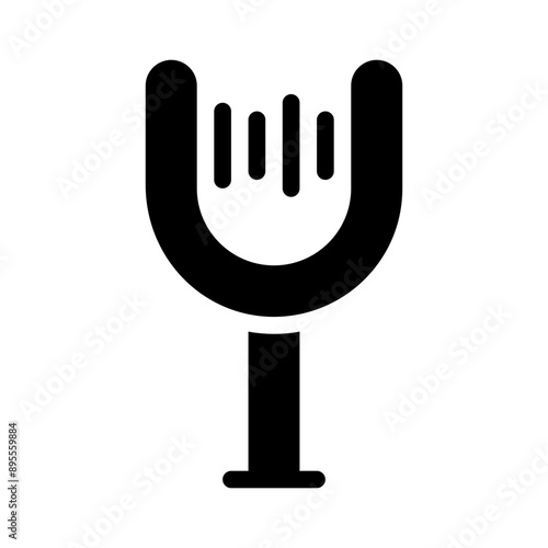 tuning fork glyph icon