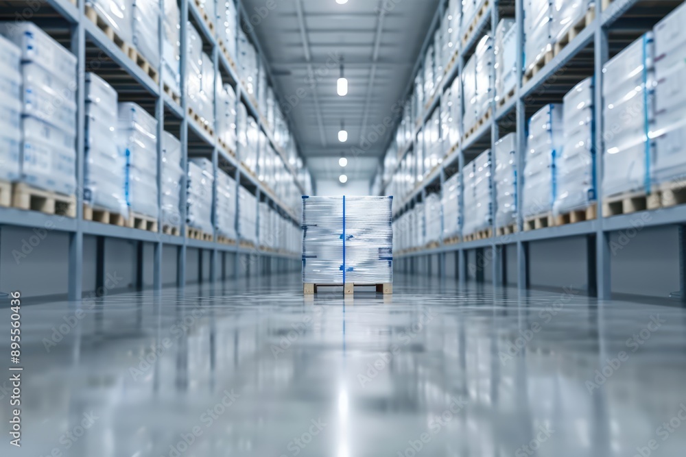 Cold chain logistics ensuring temperaturesensitive goods are preserved, banner, with copy space Cold chain logistics ensuring temperaturesensitive goods are preserved, banner, with copy space