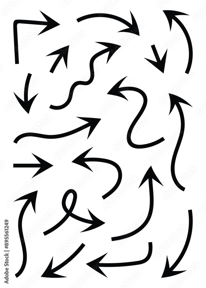 Hook Head Arrow Vectors Set Collection Design Hook Head Arrow Vectors Set Collection Design