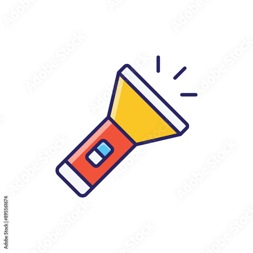 Flashlight vector icon