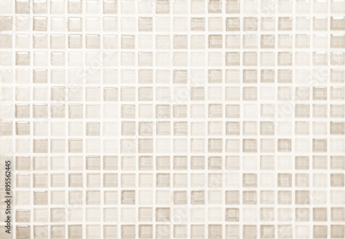 White and Cream ceramic tile wall texture and seamless background. High resolution photo.