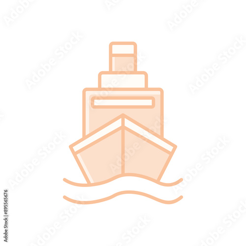 Cruise Ship vector icon