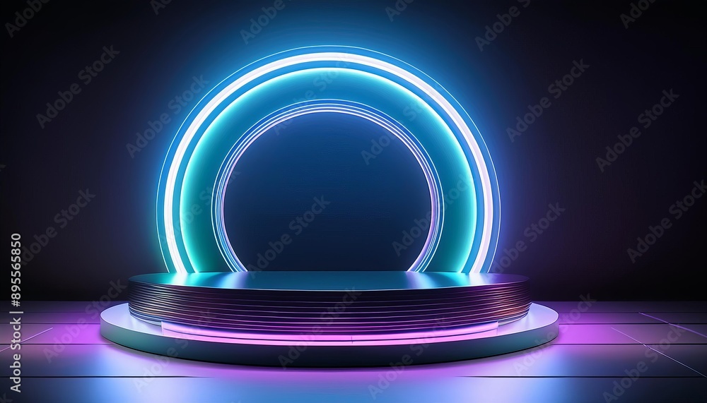 Neon Dreams: Futuristic Glow in the Dark Product Showcase Stage Neon Dreams: Futuristic Glow in the Dark Product Showcase Stage